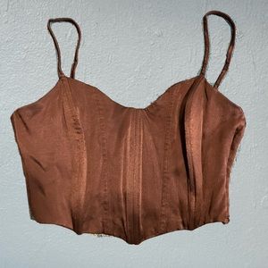 COPY - Zara brown corset top